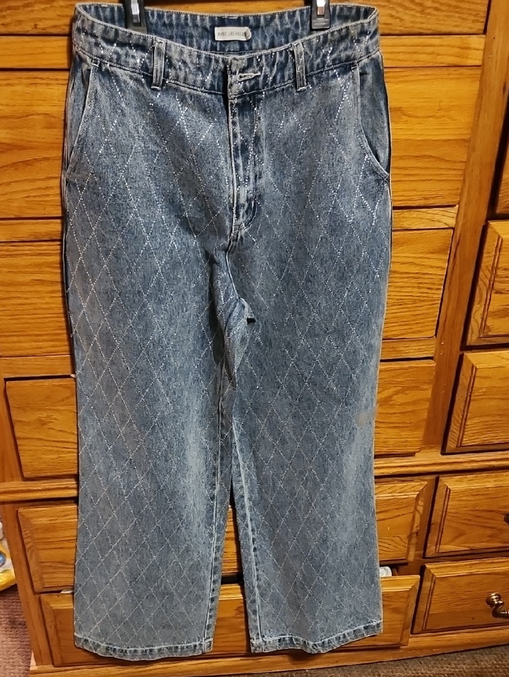 Avec Les Filles Light Blue Denim Jeans